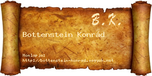 Bottenstein Konrád névjegykártya